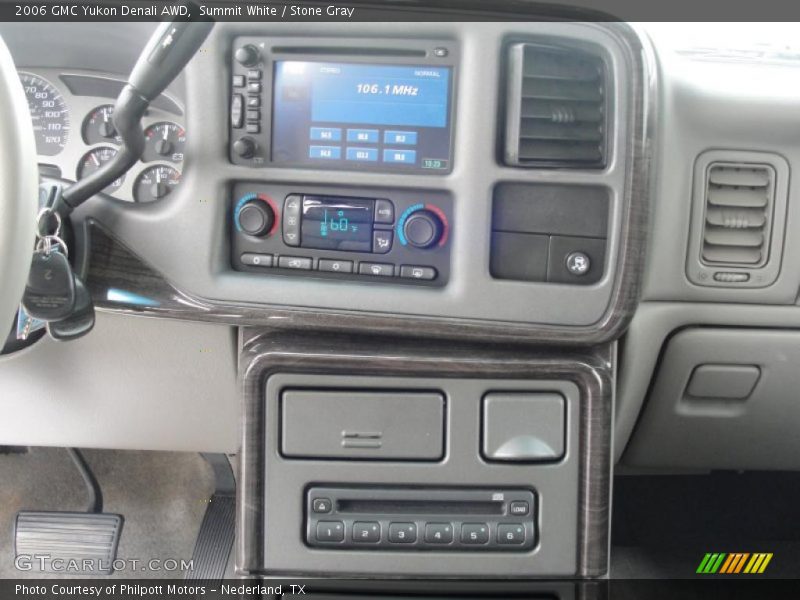 Summit White / Stone Gray 2006 GMC Yukon Denali AWD