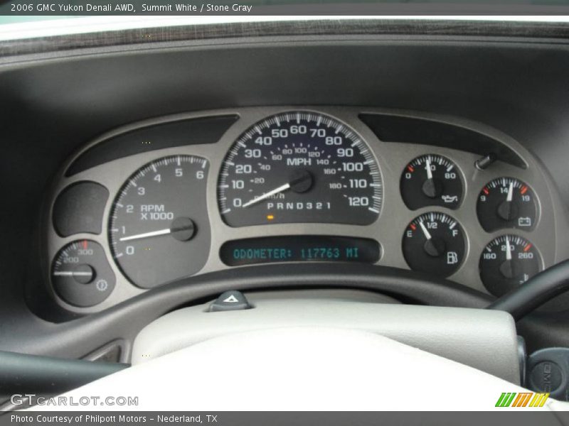 Summit White / Stone Gray 2006 GMC Yukon Denali AWD