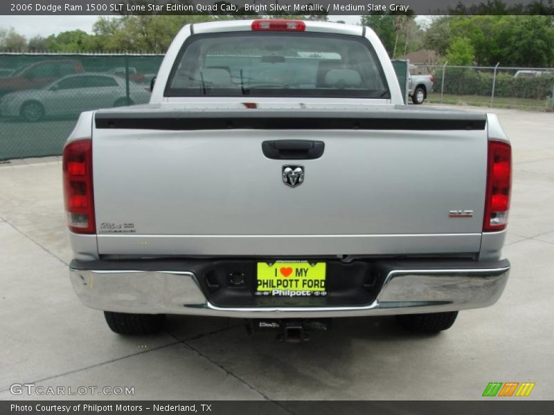 Bright Silver Metallic / Medium Slate Gray 2006 Dodge Ram 1500 SLT Lone Star Edition Quad Cab