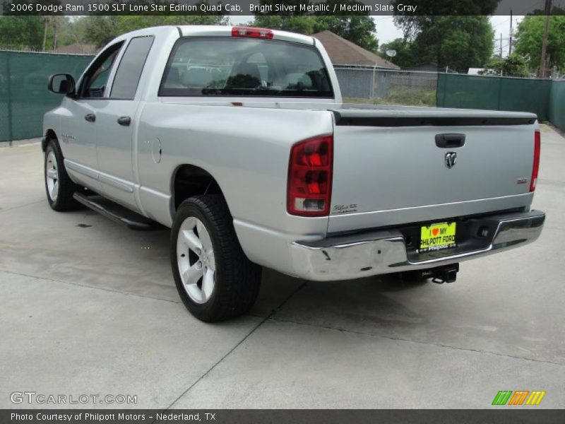Bright Silver Metallic / Medium Slate Gray 2006 Dodge Ram 1500 SLT Lone Star Edition Quad Cab