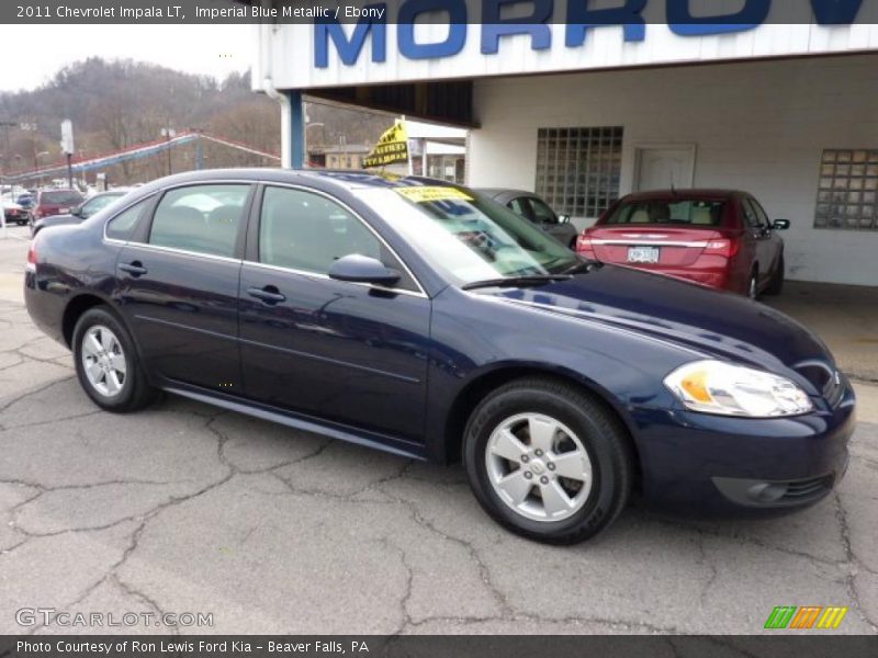 Imperial Blue Metallic / Ebony 2011 Chevrolet Impala LT