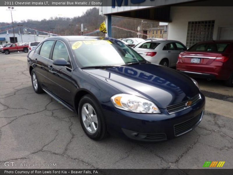 Imperial Blue Metallic / Ebony 2011 Chevrolet Impala LT