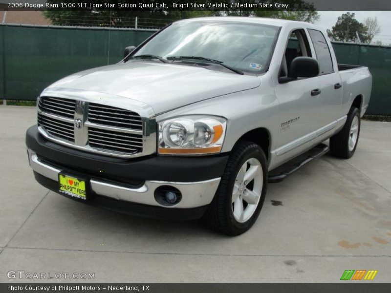 Bright Silver Metallic / Medium Slate Gray 2006 Dodge Ram 1500 SLT Lone Star Edition Quad Cab