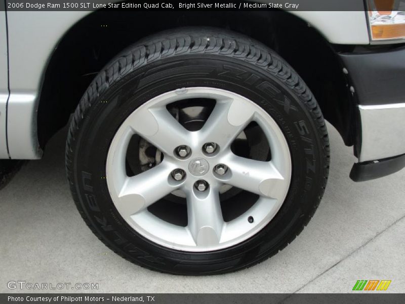 Bright Silver Metallic / Medium Slate Gray 2006 Dodge Ram 1500 SLT Lone Star Edition Quad Cab