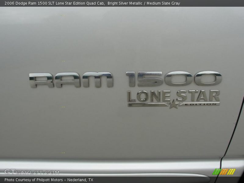 Bright Silver Metallic / Medium Slate Gray 2006 Dodge Ram 1500 SLT Lone Star Edition Quad Cab