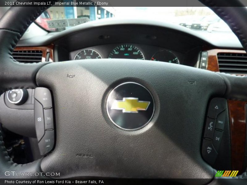 Imperial Blue Metallic / Ebony 2011 Chevrolet Impala LT