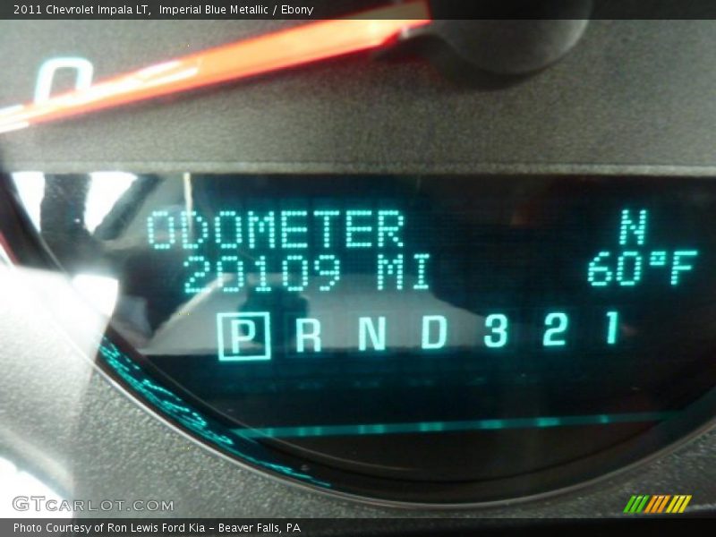 Imperial Blue Metallic / Ebony 2011 Chevrolet Impala LT