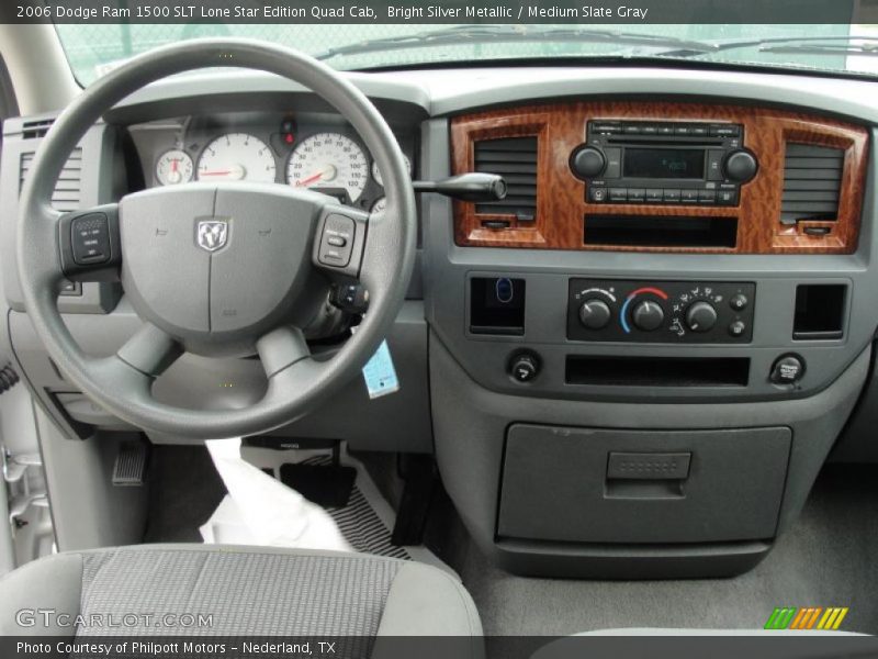 Bright Silver Metallic / Medium Slate Gray 2006 Dodge Ram 1500 SLT Lone Star Edition Quad Cab