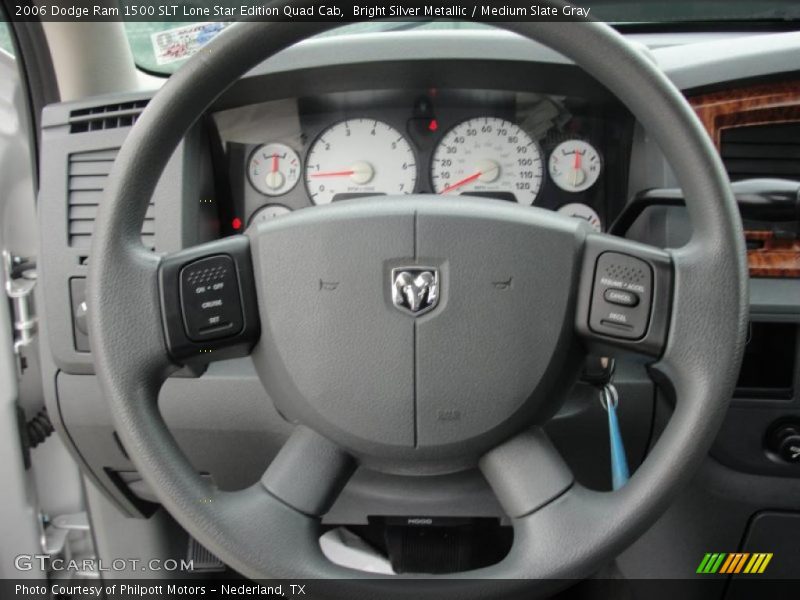 Bright Silver Metallic / Medium Slate Gray 2006 Dodge Ram 1500 SLT Lone Star Edition Quad Cab