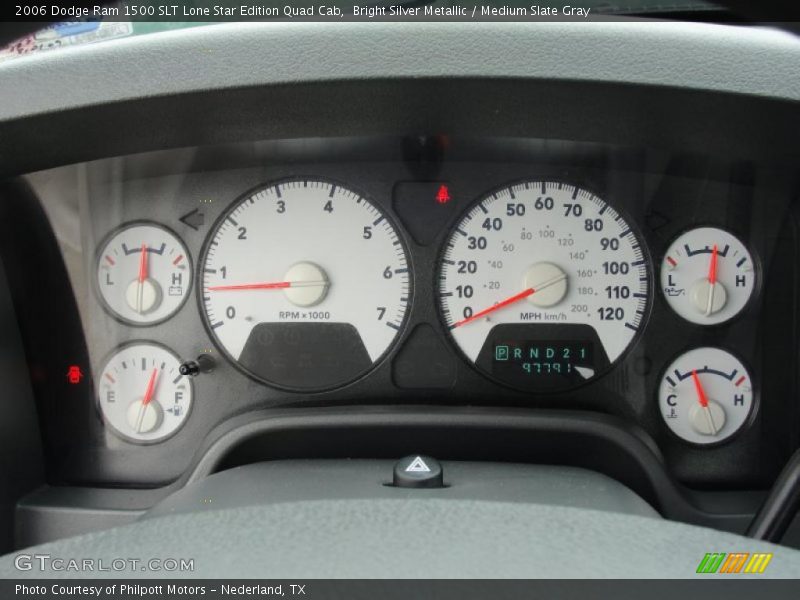 Bright Silver Metallic / Medium Slate Gray 2006 Dodge Ram 1500 SLT Lone Star Edition Quad Cab