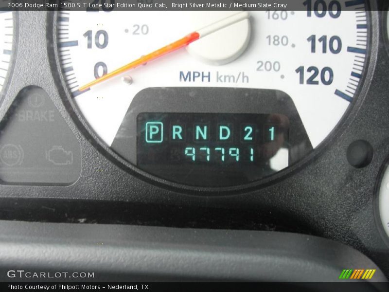 Bright Silver Metallic / Medium Slate Gray 2006 Dodge Ram 1500 SLT Lone Star Edition Quad Cab