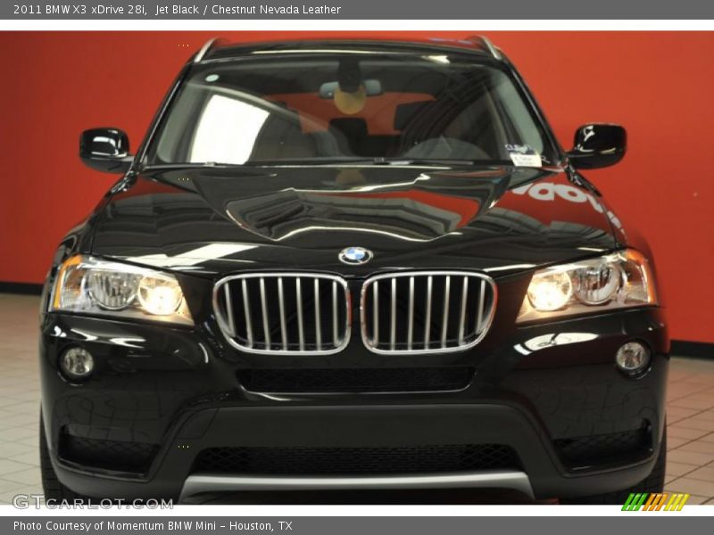 Jet Black / Chestnut Nevada Leather 2011 BMW X3 xDrive 28i