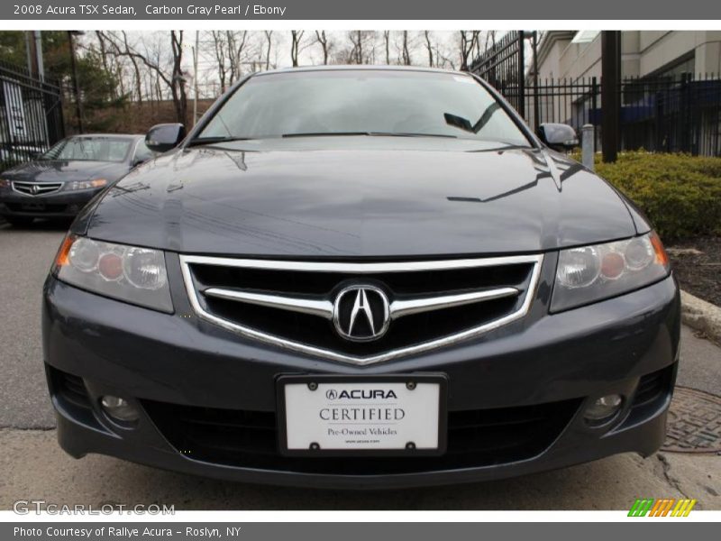 Carbon Gray Pearl / Ebony 2008 Acura TSX Sedan