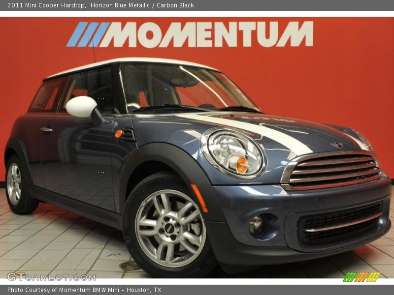 Horizon Blue Metallic / Carbon Black 2011 Mini Cooper Hardtop
