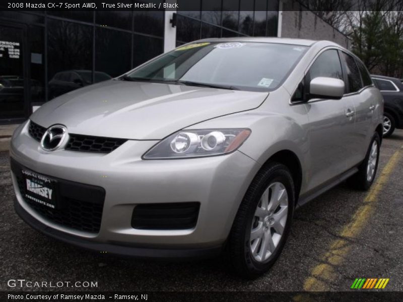 True Silver Metallic / Black 2008 Mazda CX-7 Sport AWD