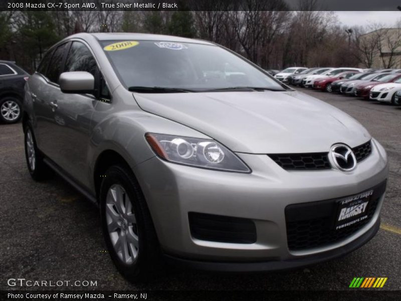 True Silver Metallic / Black 2008 Mazda CX-7 Sport AWD