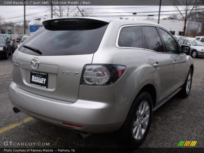 True Silver Metallic / Black 2008 Mazda CX-7 Sport AWD