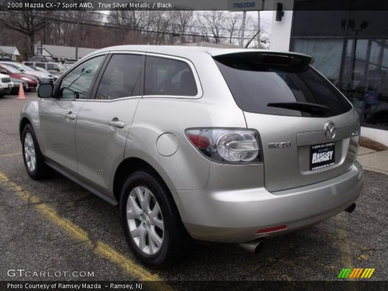 True Silver Metallic / Black 2008 Mazda CX-7 Sport AWD