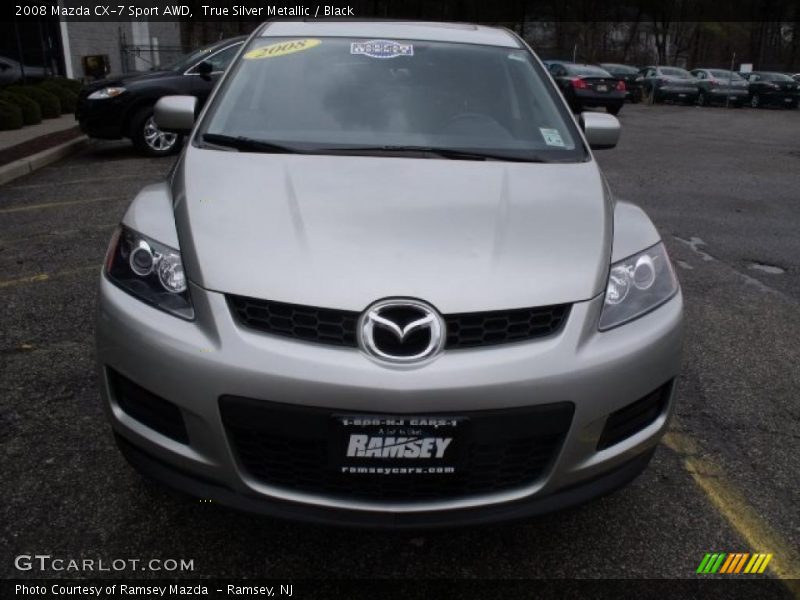 True Silver Metallic / Black 2008 Mazda CX-7 Sport AWD