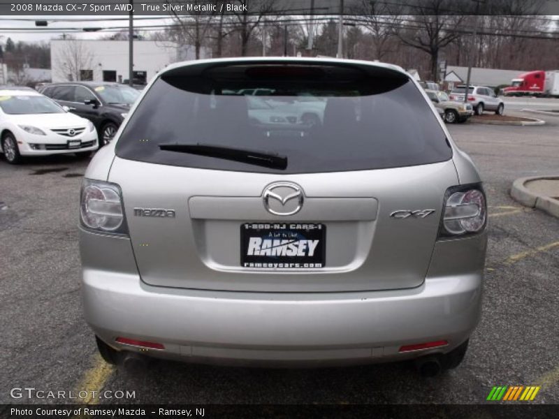 True Silver Metallic / Black 2008 Mazda CX-7 Sport AWD