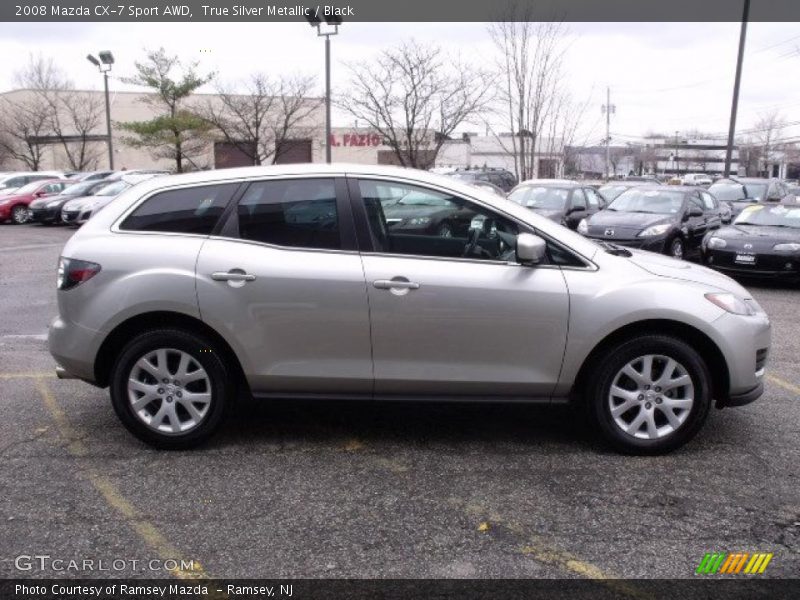 True Silver Metallic / Black 2008 Mazda CX-7 Sport AWD