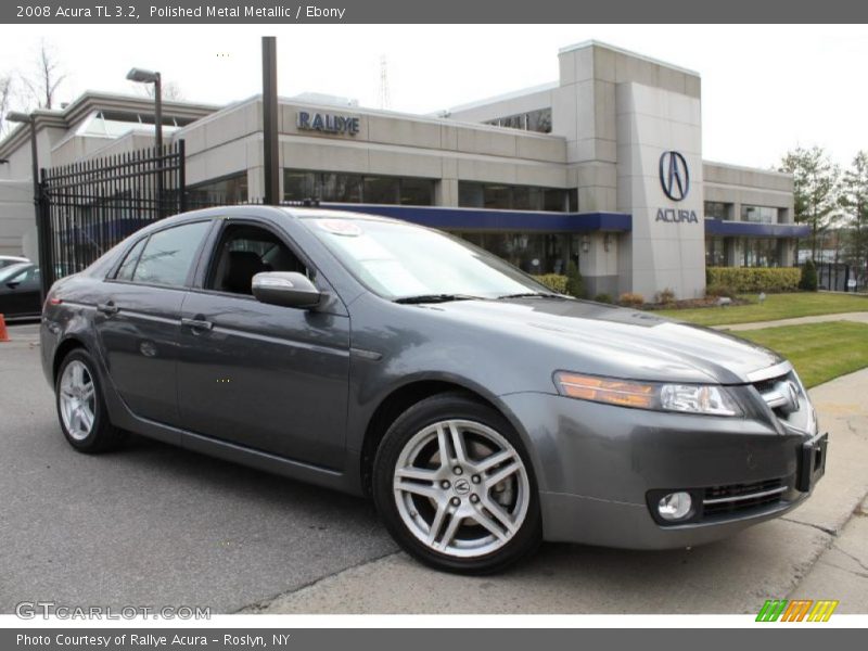Polished Metal Metallic / Ebony 2008 Acura TL 3.2
