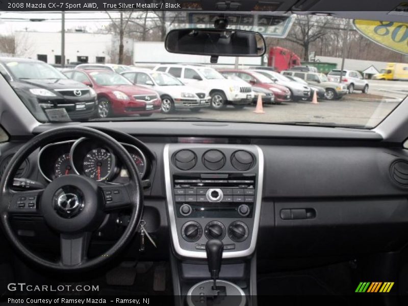 True Silver Metallic / Black 2008 Mazda CX-7 Sport AWD