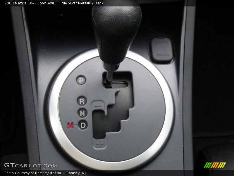 True Silver Metallic / Black 2008 Mazda CX-7 Sport AWD