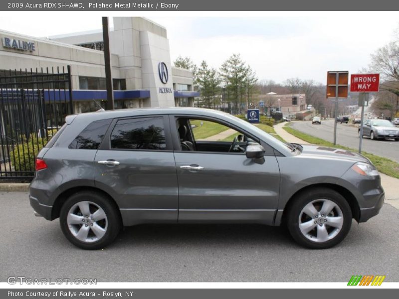 Polished Metal Metallic / Ebony 2009 Acura RDX SH-AWD