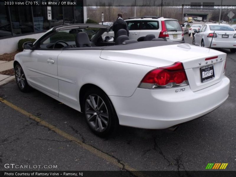 Ice White / Off Black 2010 Volvo C70 T5