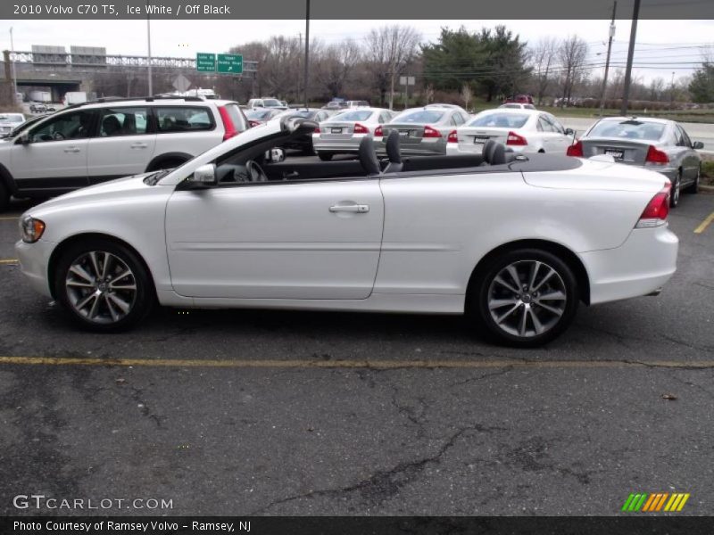 Ice White / Off Black 2010 Volvo C70 T5