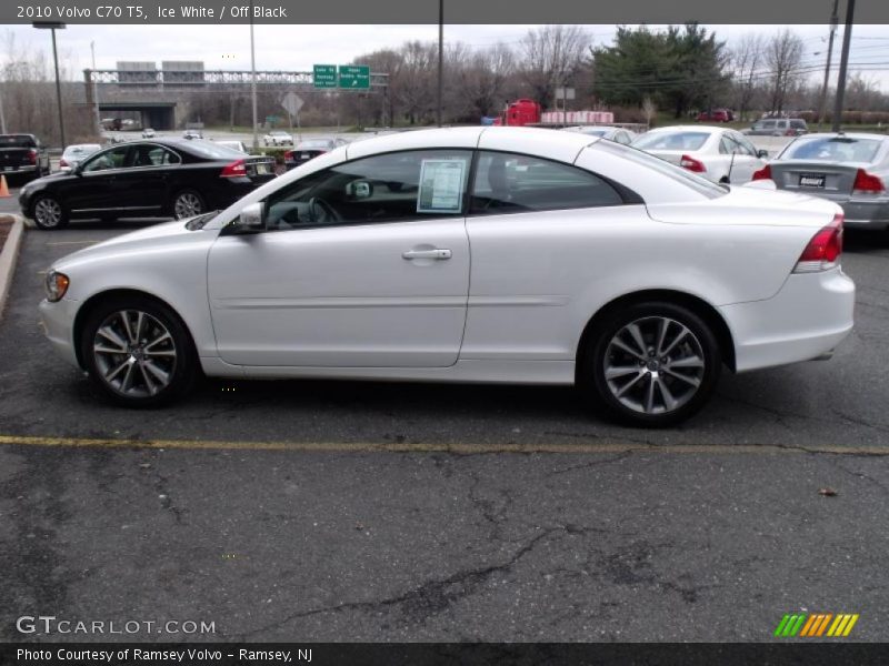 Ice White / Off Black 2010 Volvo C70 T5