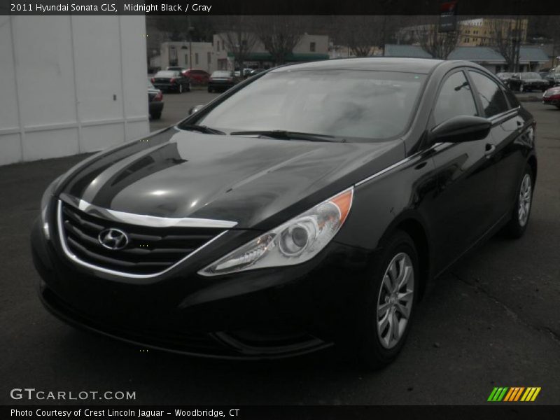 Midnight Black / Gray 2011 Hyundai Sonata GLS