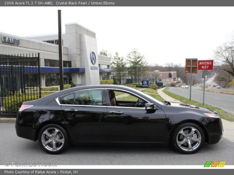 Crystal Black Pearl / Umber/Ebony 2009 Acura TL 3.7 SH-AWD