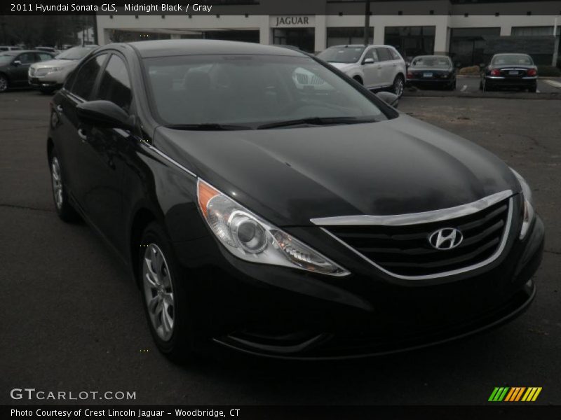 Midnight Black / Gray 2011 Hyundai Sonata GLS