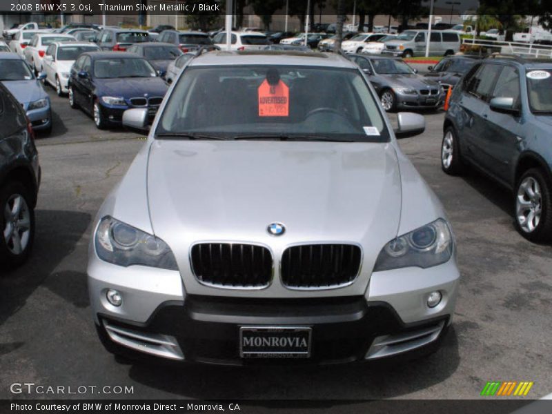 Titanium Silver Metallic / Black 2008 BMW X5 3.0si