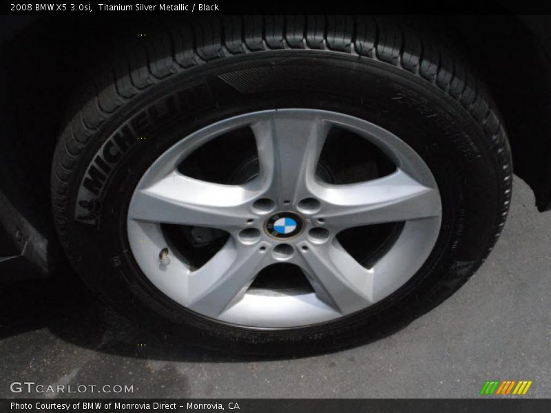 Titanium Silver Metallic / Black 2008 BMW X5 3.0si