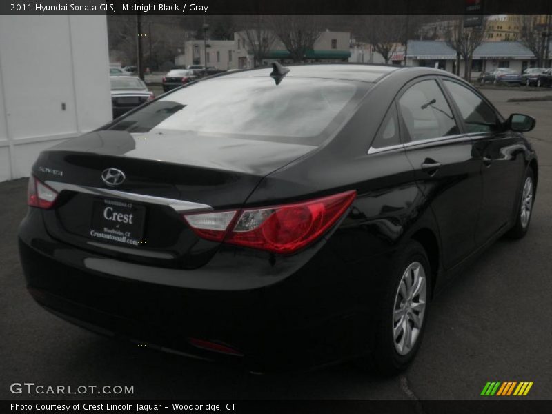 Midnight Black / Gray 2011 Hyundai Sonata GLS