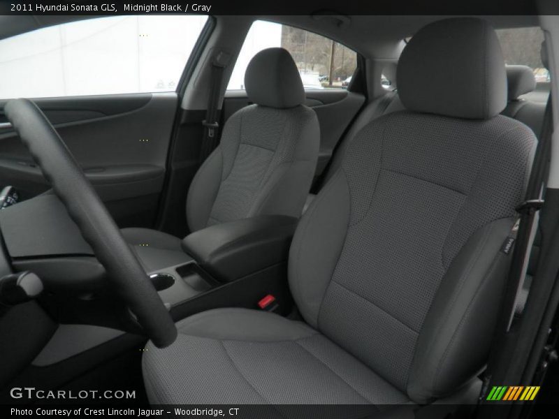 Midnight Black / Gray 2011 Hyundai Sonata GLS