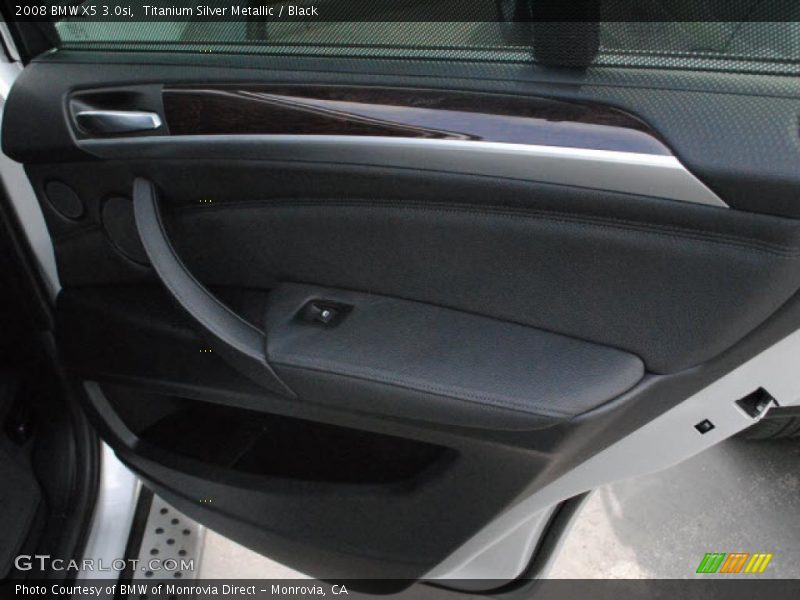 Titanium Silver Metallic / Black 2008 BMW X5 3.0si