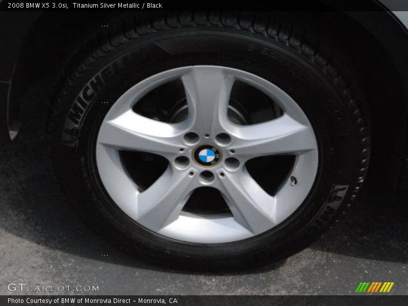 Titanium Silver Metallic / Black 2008 BMW X5 3.0si