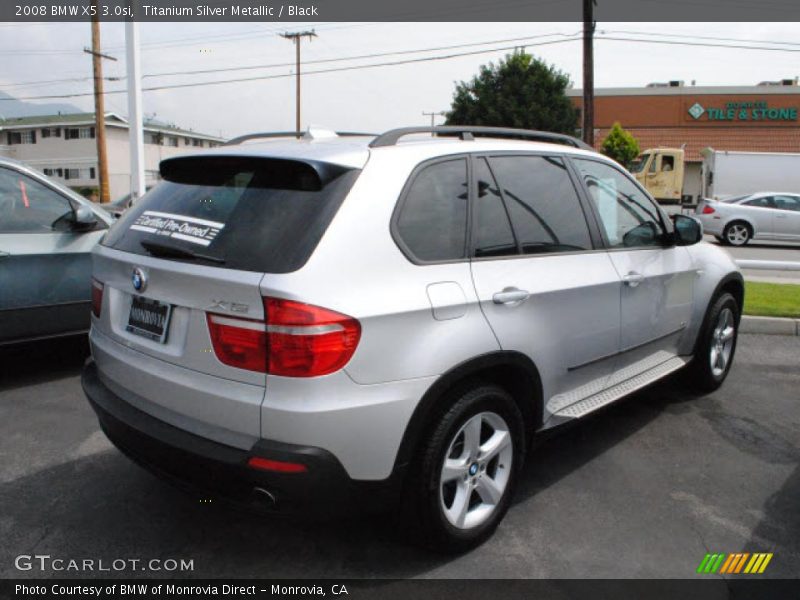Titanium Silver Metallic / Black 2008 BMW X5 3.0si