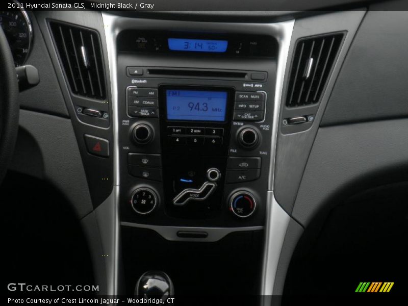 Midnight Black / Gray 2011 Hyundai Sonata GLS