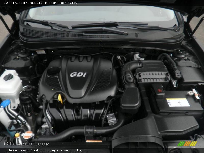 Midnight Black / Gray 2011 Hyundai Sonata GLS