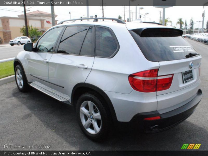 Titanium Silver Metallic / Black 2008 BMW X5 3.0si