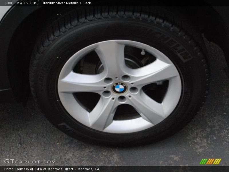Titanium Silver Metallic / Black 2008 BMW X5 3.0si