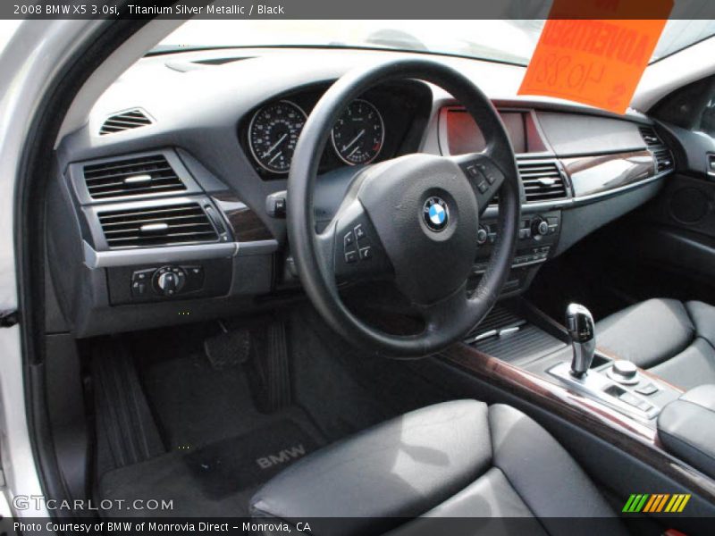 Titanium Silver Metallic / Black 2008 BMW X5 3.0si