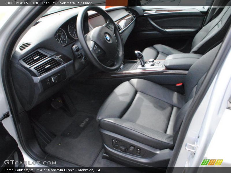 Titanium Silver Metallic / Black 2008 BMW X5 3.0si