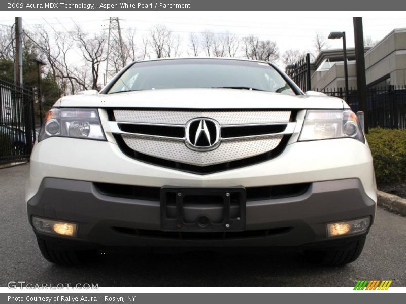Aspen White Pearl / Parchment 2009 Acura MDX Technology