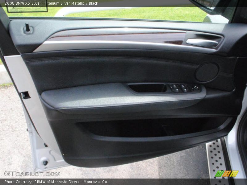 Titanium Silver Metallic / Black 2008 BMW X5 3.0si